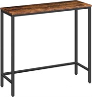 NEW  Console Table, 75 cm Rustic Brown & Black