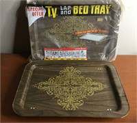 2 Vintage New NOS Lap or Bed Tv Trays 17 1/2"