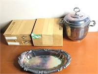 Sheridan Silverplate Items Some New Ice Bucket Etc