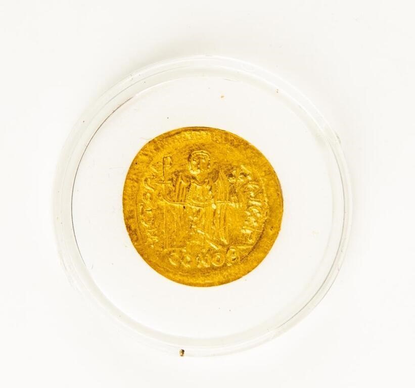 Coin Rare Roman Gold Coin 565-685 AD-Ch. AU