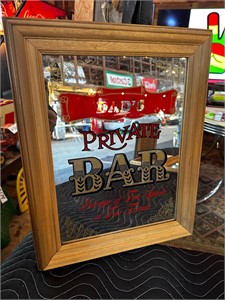 20 x 16” Framed Dads Bar Mirror