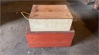 2 wood Storage Boxes - 14 x 10 x 5.5inch and