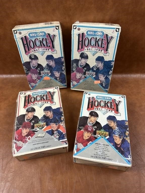 Four Sealed 1991/92 Upper Deck Hockey