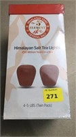 Himalayan salt tea light holders, new