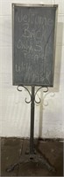 (O) Vintage Slate Sign Board (Broken) 41”