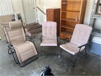 2 Lawn Chairs& 1 Lawn Recliner
