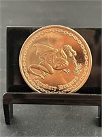 Dragon 1 Oz Copper Round