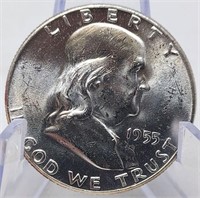 1955 Half Dollar BU (B.B.)