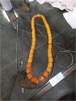 Amber beads necklace