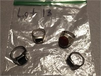 Lot of (4) Rings