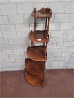 Vintage wood corner shelf in good condition