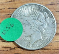 1922-S SILVER PEACE DOLLAR