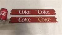 2 vintage coke display bars