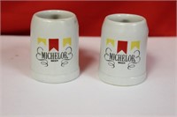 A Pair of Michelob Miniature Beer Mugs