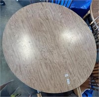 Round Wooden Table with Formica Top