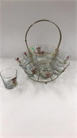 Bruce county glass and ice bucket set