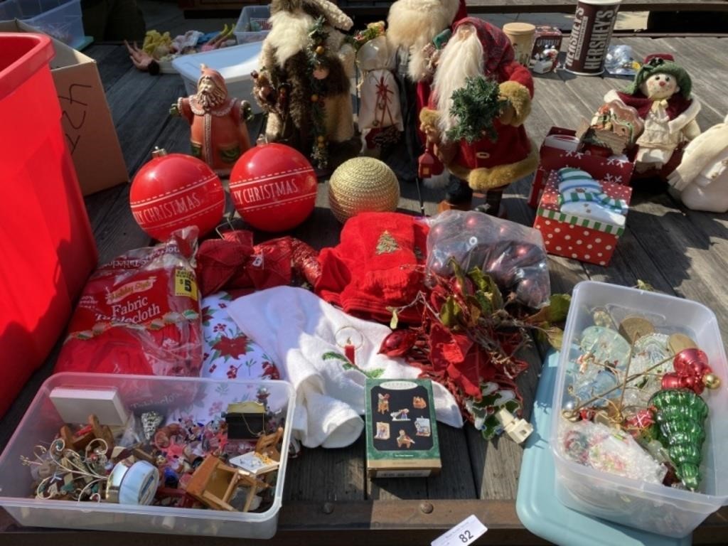 Large Lot of Christmas Decorations