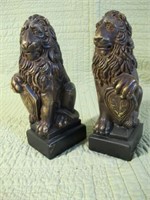 PAIR OF LION BOOKENDS STERLING INDUSTRIES ATL, GA.