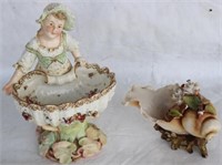 TWO QUALITY PORCELAIN BOWLS TO INC FIGURAL