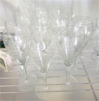 GROUP OF ASSORTED STEMWARE, WINE, BRANDY AND