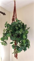 Artificial Plant in hanging basket, total height