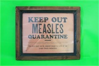 Keep Out Measles Quarantine Sign