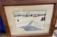 MELANIE CLARY SIGNED ARTWORK FRAMED