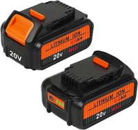 2Pack Replacement for Dewalt 20V Max Battery  6.0A
