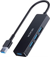 HOYOKI 4 Port USB Hub 3.0, Powered USB 3.0 Hub