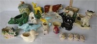 Assortment of Animal Figurines, Dishes, & Shakers