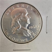 1962 Proof Franklin Half Dollar