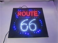 Affiche lumineuse route 66