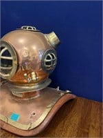 Quality Copper and Brass Divers Helmet (50 cm W x