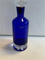 Cobalt Blue Ultimat Vodka Bar heavy glass Bottle