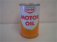 CO-OP MOTOR OIL QT. CAN - BILINGUAL - EMBOSSED