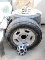 6 Lug Chevy Wheels w/Lug Nuts -2 Good Tires