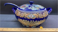 Asian inspired Soup Tureen w/ladle