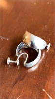 Sterling silver screw back earrings
