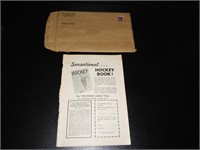1940's The Hockey Album Order Form & Envelope