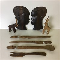Wood Head Plaques, Figures and More