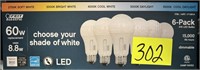 60w choose your shade of white replacement bulbs