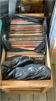 LARGE CRATE OF VINYL RECORDS