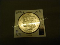 1878s Morgan Silver Dollar - CH-AU