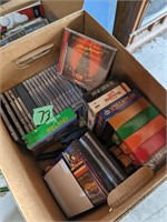 2 Boxes of Older CD's & VHS