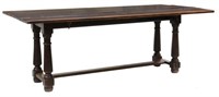 FRENCH PROVINCIAL OAK FOLD-OUT LEAVES TABLE