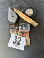 Hollow Punches , Tape Measure , Chalk Box