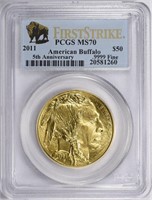 2011 $50 Gold American Buffalo F.S. PCGS MS-70