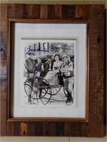 Gunsmoke Autographed Photo, framed