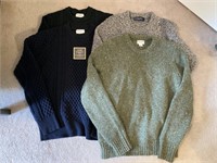 Lot of 4 Wool Sweaters Sz Men's XS