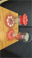 Set of two hummingbird feeders